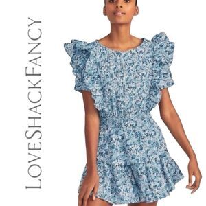 LoveShackFancy x Liberty‎ London Collab Natasha Mini Ruffle Dress Size Small